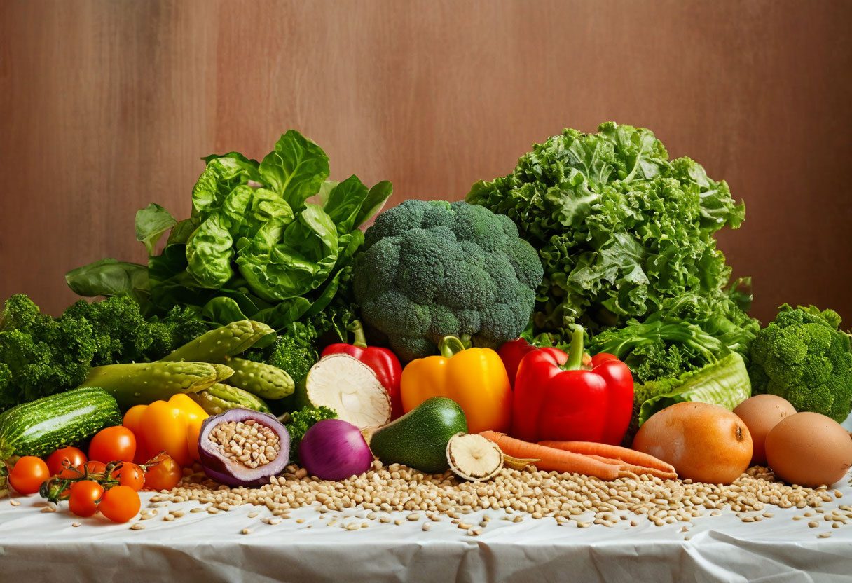 Овощи и продукты с клетчаткой