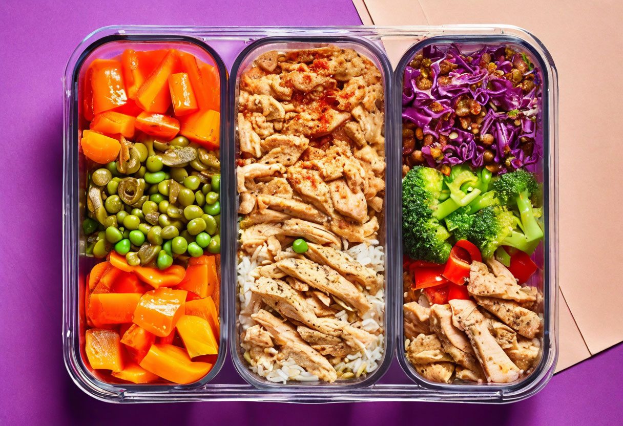 Контейнеры meal prep с макросами